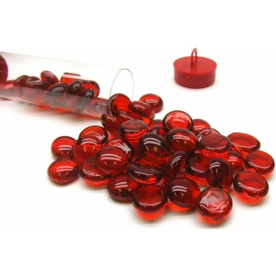 Hrací kameny skleněné Crystal Red 40ks – Zboží Živě