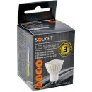 Žárovka Solight LED žárovka bodová 5W GU10 4000K 400lm bílá