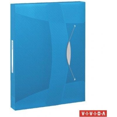 ESSELTE Box na spisy s gumičkou Jumbo Vivida, Vivida modrá, 40 mm, A4, PP, ESSELTE 21250 – Zboží Živě