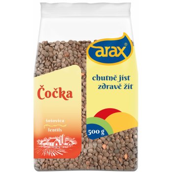 Arax Čočka červená neloupaná 0,5 kg