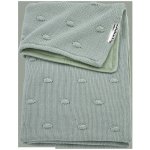 Meyco Deka do kočárku kolébky samet Knots Stone Green – Sleviste.cz