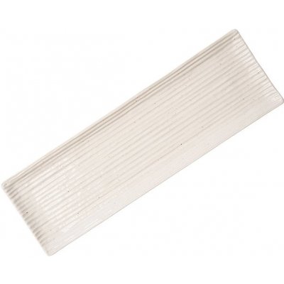MIJ Servírovací talíř CONTOUR 33 x 10,5 cm bílá keramika – Zboží Dáma