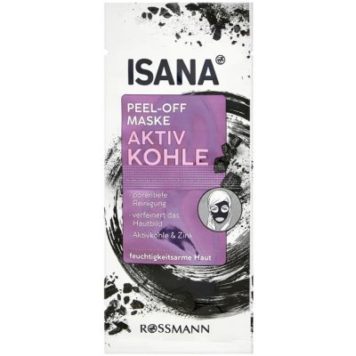 Isana slupovací pleťová maska s aktivním uhlím 16 ml – Sleviste.cz