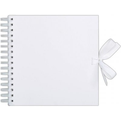 WEST DESIGN Album kroužkové bílé se stuhou 200g/m2, 42 listů 30x30cm