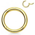 Šperky4U piercing segment kruh zlatý K01039GD-1608 – Zboží Dáma