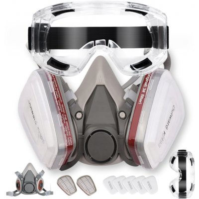 3M Polomaska Ochranná Maska Lakýrnická 6200 M – Zboží Dáma