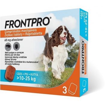 Frontpro 10 - 25 kg 68 mg 3 žvýkací tablety