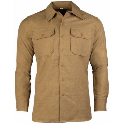 MIL-TEC Košile US M37 WWII vlněná KHAKI – Zboží Dáma