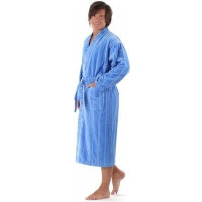 Vestis Teramo pánské bavlněné kimono středně modrá 5353 – Zboží Mobilmania