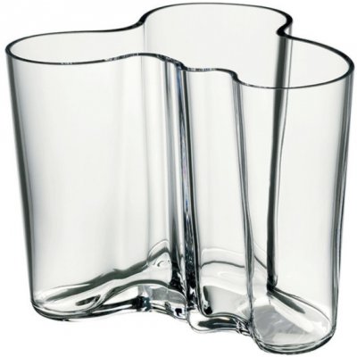 Iittala Váza Aalto 120 mm, clear – Zboží Mobilmania