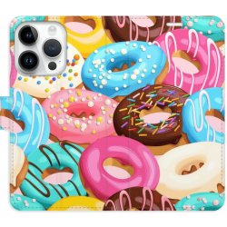 iSaprio Flipové Donuts Pattern 02 - iPhone 15 Pro