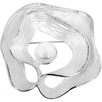 JwL Luxury Pearls Unikátní brož Lastura 2v1 s pravou perlou JL0380 – Sleviste.cz