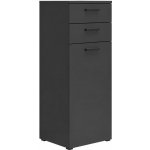 Black Red White Komoda MultiDo 45 cm se skříňkou a 2 zásuvkami Grafit S588-KOM1D2S/45/110/40 – Hledejceny.cz