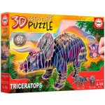 Educa 3D puzzle dinosaurus Triceratops 67 ks – Hledejceny.cz
