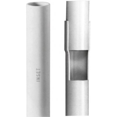 INSET Trubka pevná ISOFIX-EL-F průměr 16mm, pevnost 350N, světle šedá