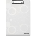 Karton p+p A4 black&white psací podložka s klipem bílá – Hledejceny.cz