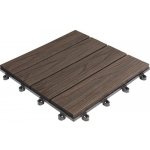 Florco 3D WPC klick 30 x 30 cm 3D hnědá 6 ks – HobbyKompas.cz