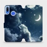 Pouzdro Mobiwear Parádní flip Huawei Nova 3 - V145P - Noční obloha s měsícem – Zboží Mobilmania