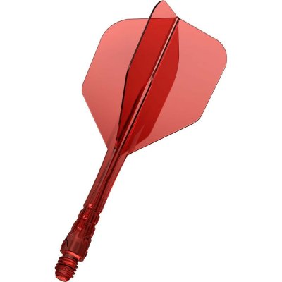 Mission Force 90 Vortex průhledné červené integrované No6 a střední násadky na šipky – Hledejceny.cz