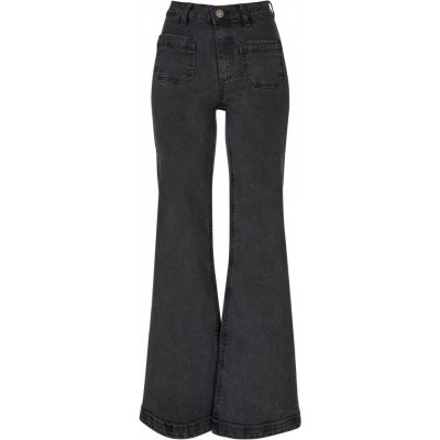 Ladies Vintage Flared Denim Pants - black washed – Zboží Dáma