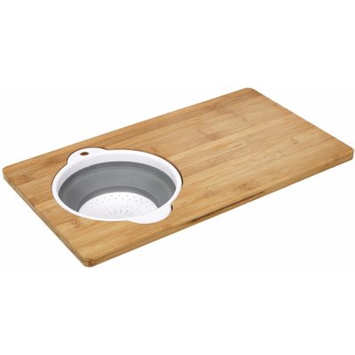CMP KD3337 Dřevěné prkénko s odnímatelným silikonovým cedníkem 2 v 1 – Zboží Dáma