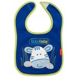 Bobo Baby Třívrstvý bavlněný bryndáček Zebra - modrý – Zboží Dáma