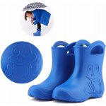 Ladeheid dětské holínky Žabka lehké EVA s vložkou modrá – Zboží Mobilmania