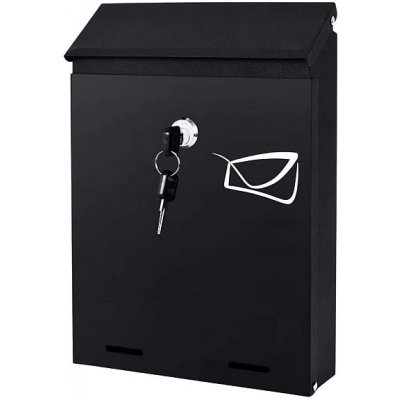Poštovní schránka Heron kovová antracit 26x18,5x5,5 cm – Zbozi.Blesk.cz