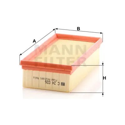 MANN FILTER Vzduchový filtr C 24 026 – Hledejceny.cz
