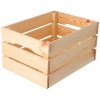 Úložný box ČistéDřevo Dřevěná bedýnka 39,5 x 29,5 x 22 cm