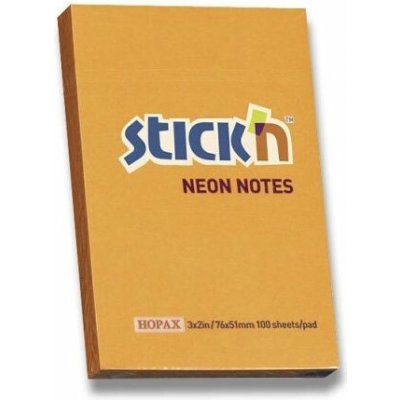 Samolepicí bloček Hopax Stick’n Notes Neon oranžový – Hledejceny.cz