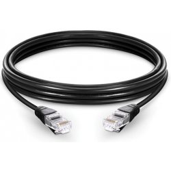 PremiumCord sputp005C Patch UTP RJ45-RJ45 level 5e, 0,5m, černý