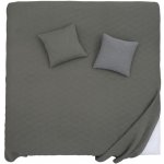 SCANquilt přehoz na postel BENE fragments khaki 240 x 260 cm – Zboží Mobilmania