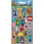 Samolepky Minecraft šedivé 25 ks ve fólii – Sleviste.cz
