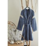 Soft Cotton krátký dámský župan Vivian Modrá – Zboží Dáma