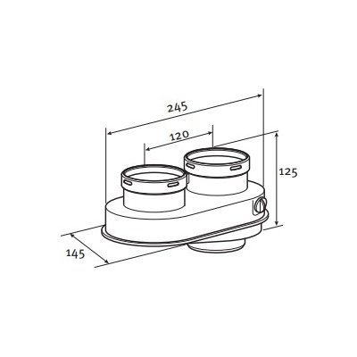 Protherm člen rozdvojovací 2 x 80 mm 0020221288