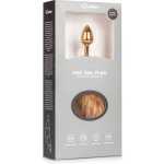 Easytoys Fox NO1 kovový anální kolík s liščím ocasem zlatá-červená – Sleviste.cz