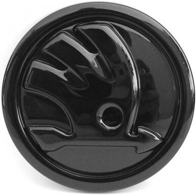 Škoda Auto Přední znak - logo Škoda Scala (průměr 90 mm) - originál v černé barvě BLACK MAGIC F9R | Zboží Auto