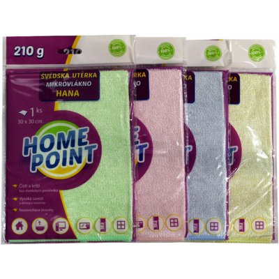 Home Point Švédská utěrka Hana 30 x 30 cm mikrovlákno 210 g 1 ks – Zbozi.Blesk.cz