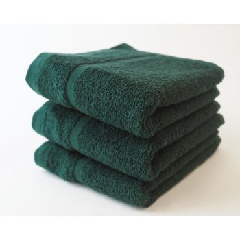 Dobrý Textil Malý ručník Economy Tmavě zelená | 30 x 50 cm