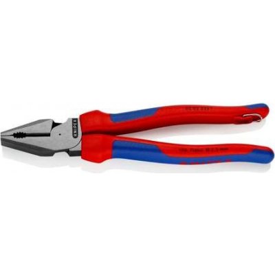 Knipex 02 02 225 T BK Silové kombinované kleště 225 mm s upevňovacím očkem – Sleviste.cz