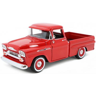 MOTORMAX Motor Max Chevrolet Apache Fleetside PickUp 1958 červená 1:24 – Zbozi.Blesk.cz