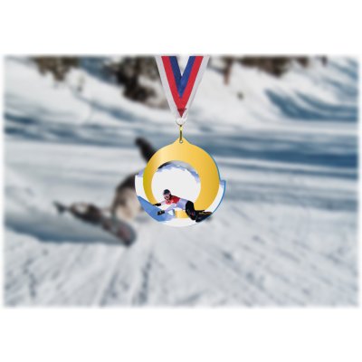 Akrylátová medaile Snowboard Zlatá – Zbozi.Blesk.cz