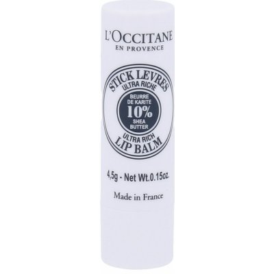 L'Occitane En Provence Výživný balzám na rty s bambuckým máslem Stick Levres Lip Balm Stick 4,5 g – Zboží Mobilmania