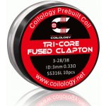 Coilology Tri-Core Fused Clapton předmotané spirálky SS316 0,33ohm 10ks – Hledejceny.cz