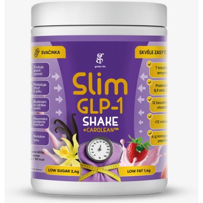 Svačinka Slim GLP-1 Shake s příchutí vanilka-jahoda 0,6 kg – Sleviste.cz