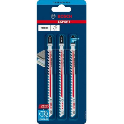 Bosch sada pilových plátků T 341 HM Expert Fiber Plaster 3 ks 2608900564 – Hledejceny.cz