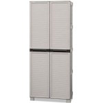 Artplast Plastová úklidová skříň, 700 x 390 x 1720 mm, šedá – Sleviste.cz