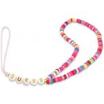 Přívěsek na klíče Guess GUSTGMPP Phone Strap multicolor pink Heishi Beads GUSTGMPP – Sleviste.cz