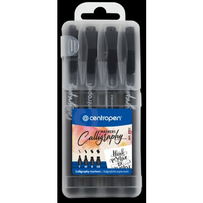 Centropen 8772 Calligraphy kaligrafický popisovač 4 šířky hrotů – Zboží Dáma